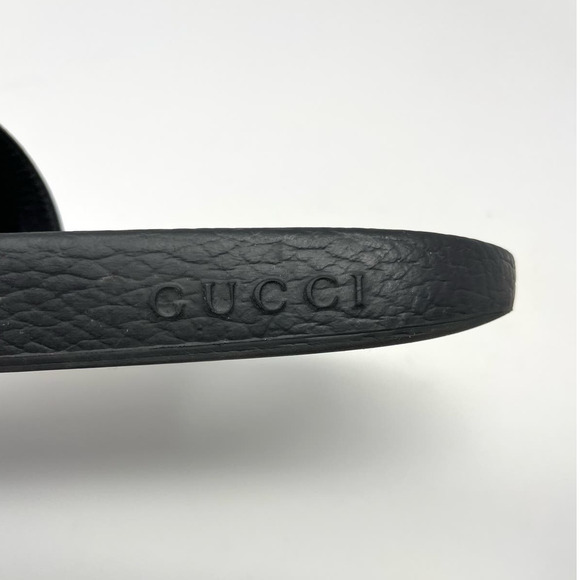 SOLD Gucci GG Blooms Supreme Floral Slide Slip On Rubber Sandals Flats EU 37 - Picture 8 of 13